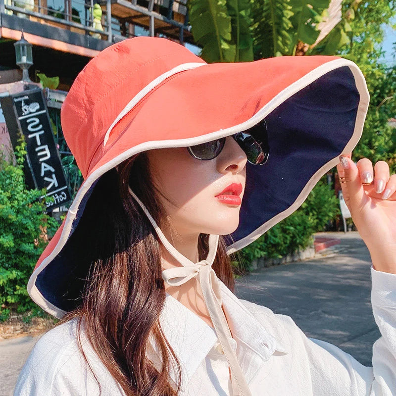 Wide Brim UPF 50+ Sun Hat Anti-UV - Divawearfashion