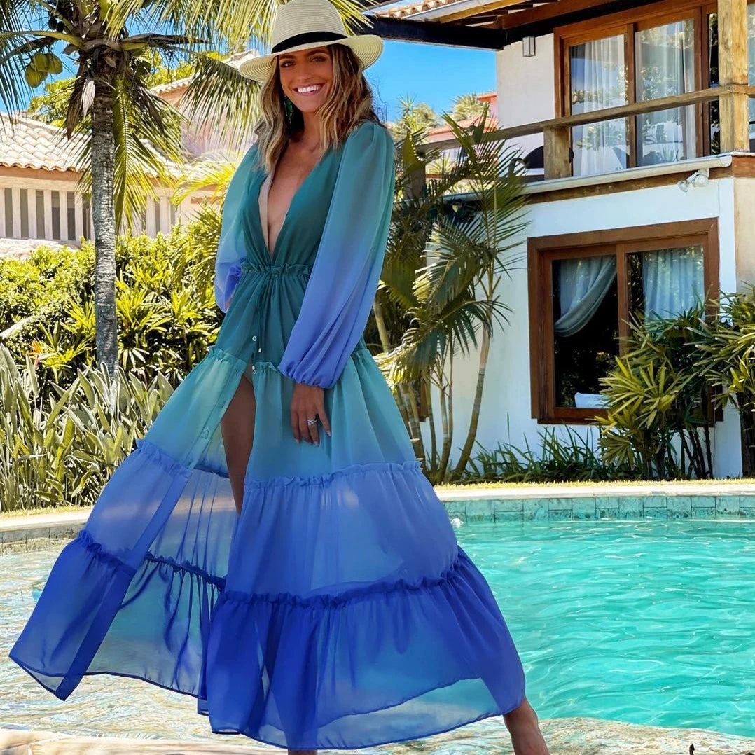 Bikini Beach Cover Up Tunics - Divawearfashion