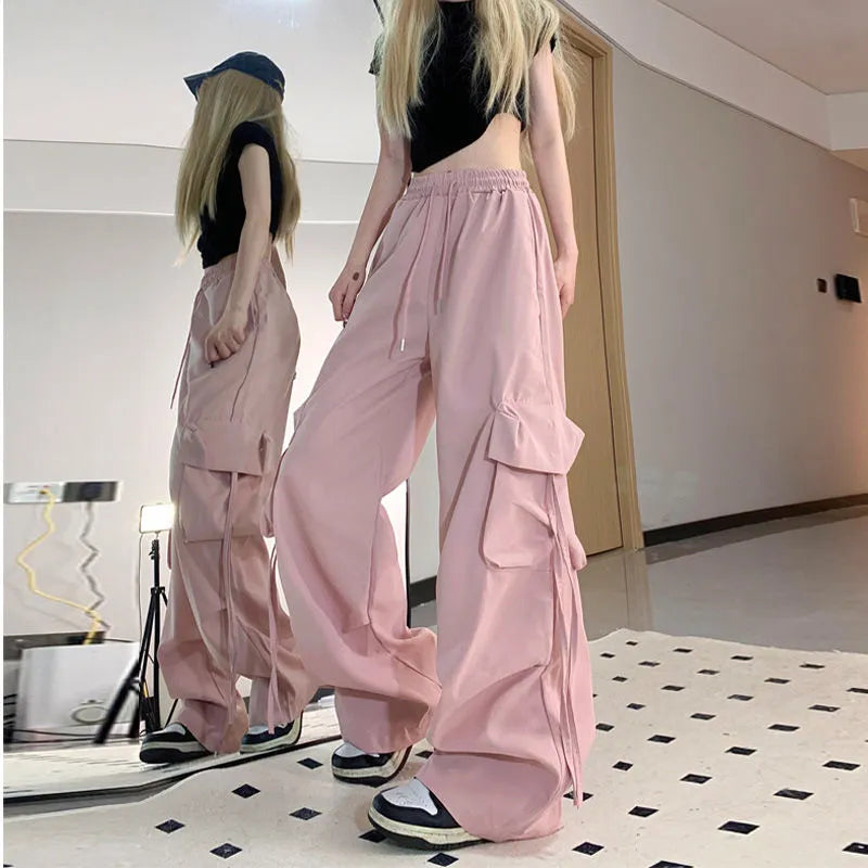 Streetwear Loose Wide Leg Cargo Pants