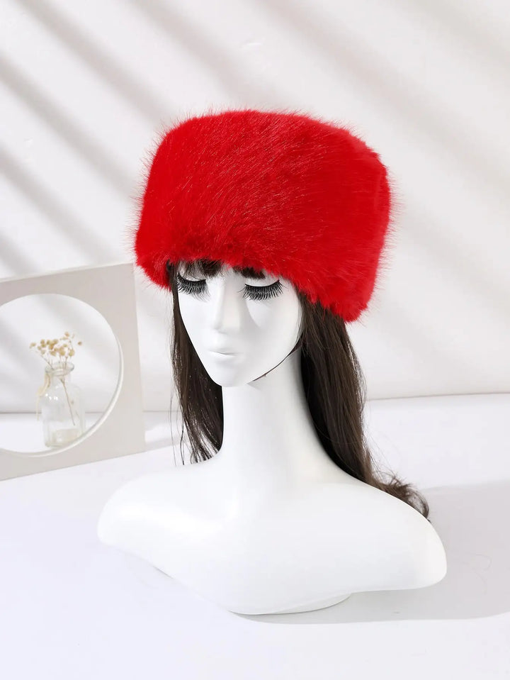 Thick Fluffy Russian Faux Fur Headband Hat - Divawearfashion