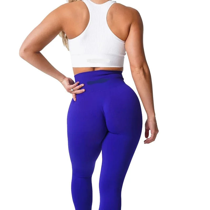 Seamless High Waisted Spandex Leggings - Divawearfashion