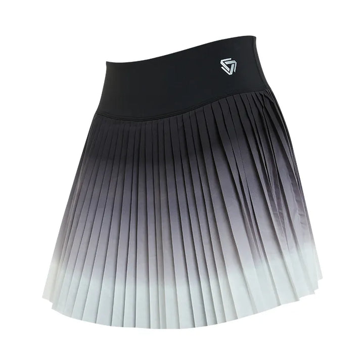 Pleated High Waist Skorts With Pocket - Divawearfashion