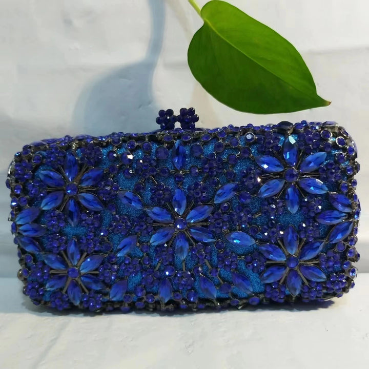 Stone and Rhinestone Evening Clutch