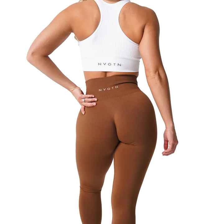 Seamless High Waisted Spandex Leggings - Divawearfashion