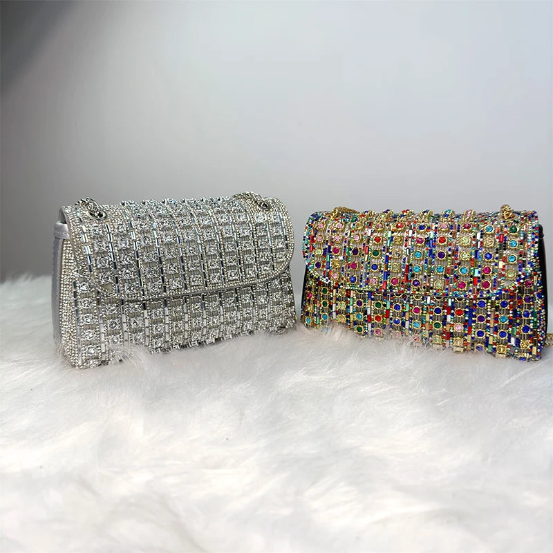 Versatile Rhinestone Evening Clutch - Divawearfashion