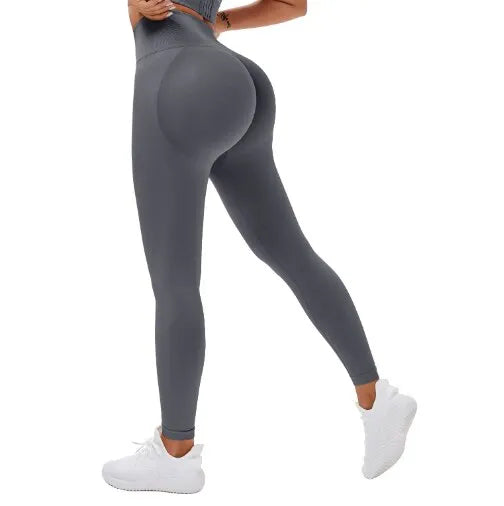 Seamless High Waist and Hips Tight Buttocks Legging - Divawearfashion