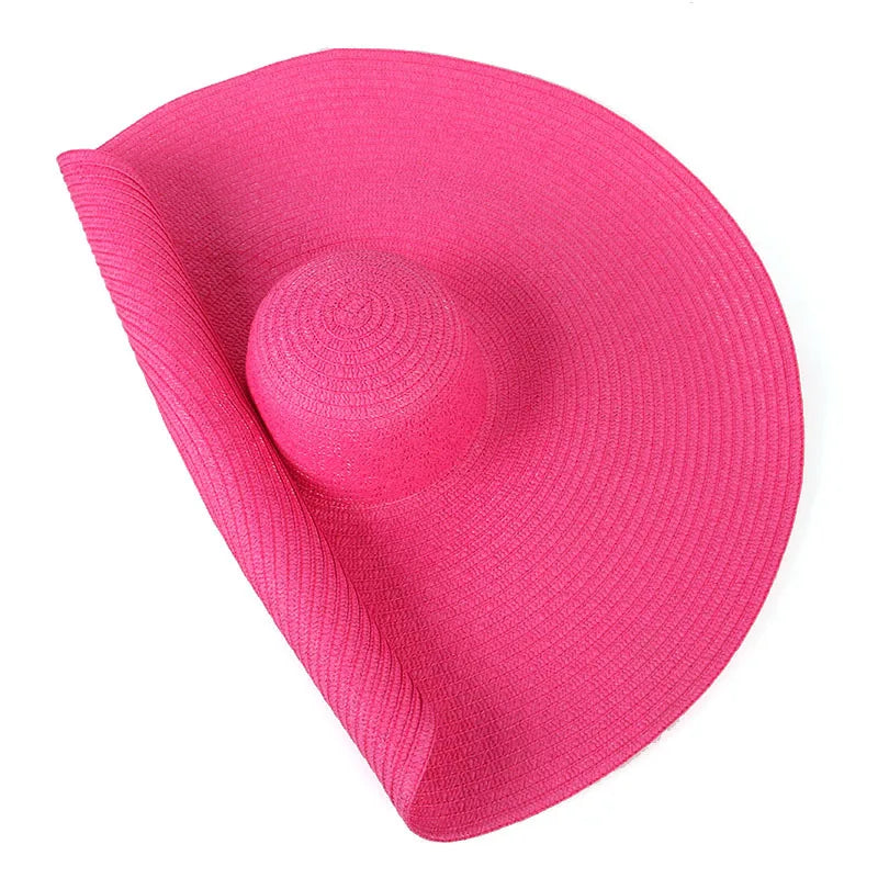 Foldable Oversized Sun Hat - Divawearfashion