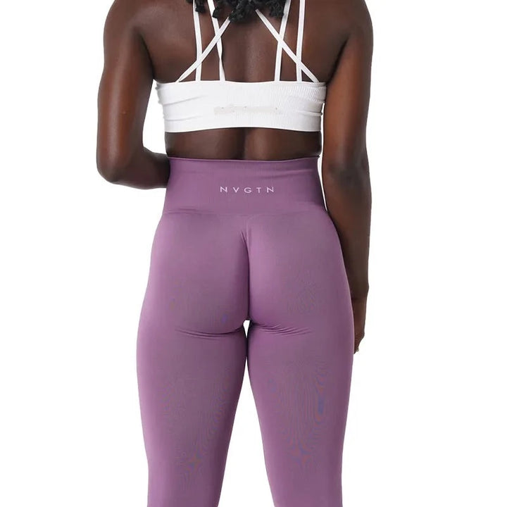 Seamless High Waisted Spandex Leggings - Divawearfashion