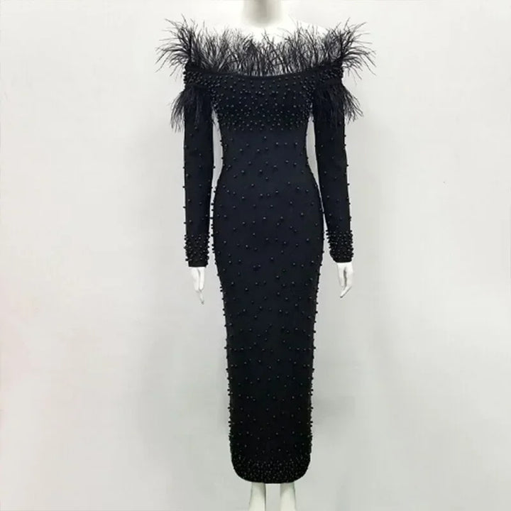 Long Sleeve Plus Size Long dress - Divawearfashion