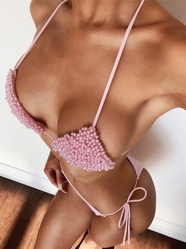 Sequined Sexy Bikini Set - Divawearfashion