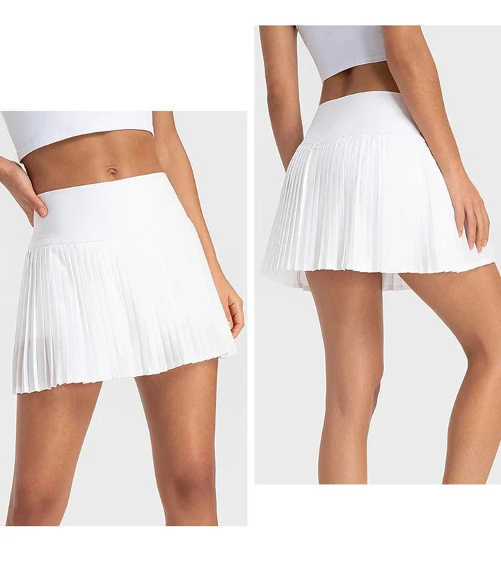 Tennis High Waist Tights Skort - Divawearfashion