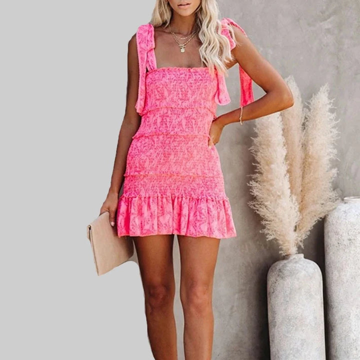 Tiered Ruffle Cami Casual Chic Dress - Divawearfashion