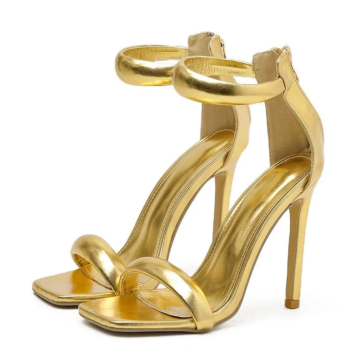 Peep Toe Ankle-Strap High Heel Pump - Divawearfashion