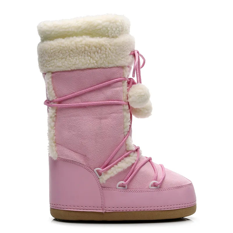 Ski Mid-Calf Slip-resistant Boots - Divawearfashion