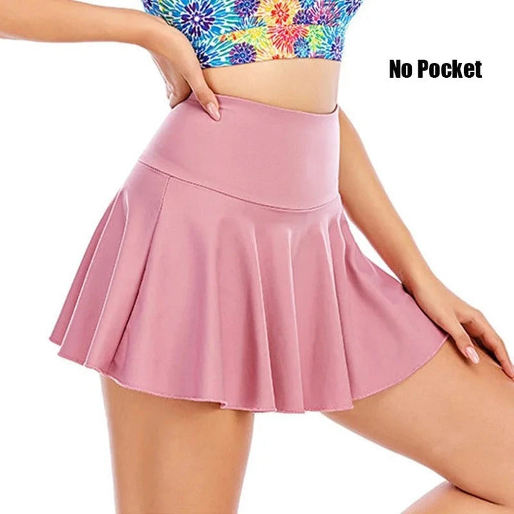 Golf Pleated High Waist Skort - Divawearfashion