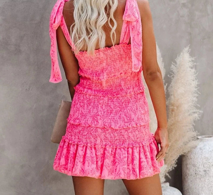 Tiered Ruffle Cami Casual Chic Dress - Divawearfashion