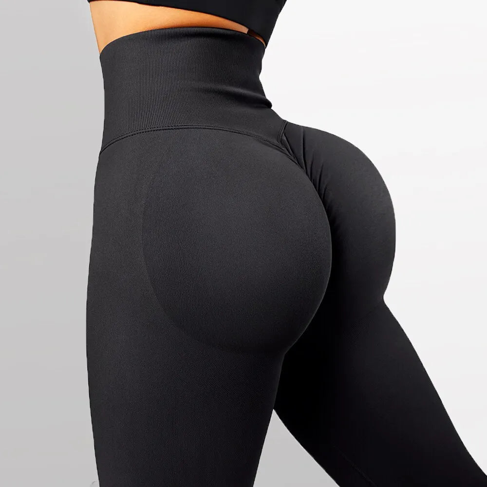 Seamless High Waist and Hips Tight Buttocks Legging - Divawearfashion