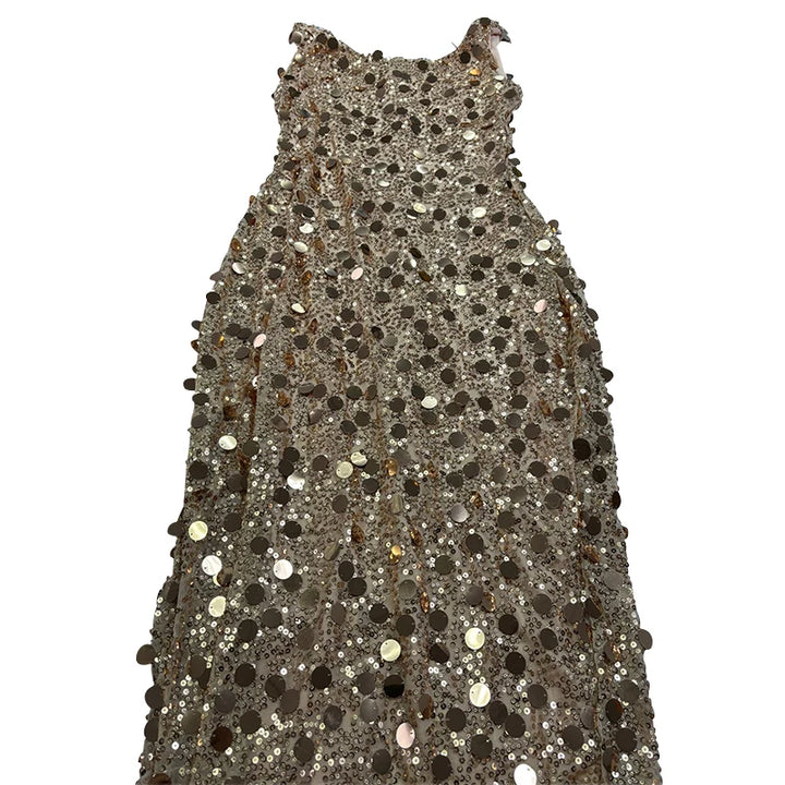 Sleeveless Sequin Chic Backless Dresses 