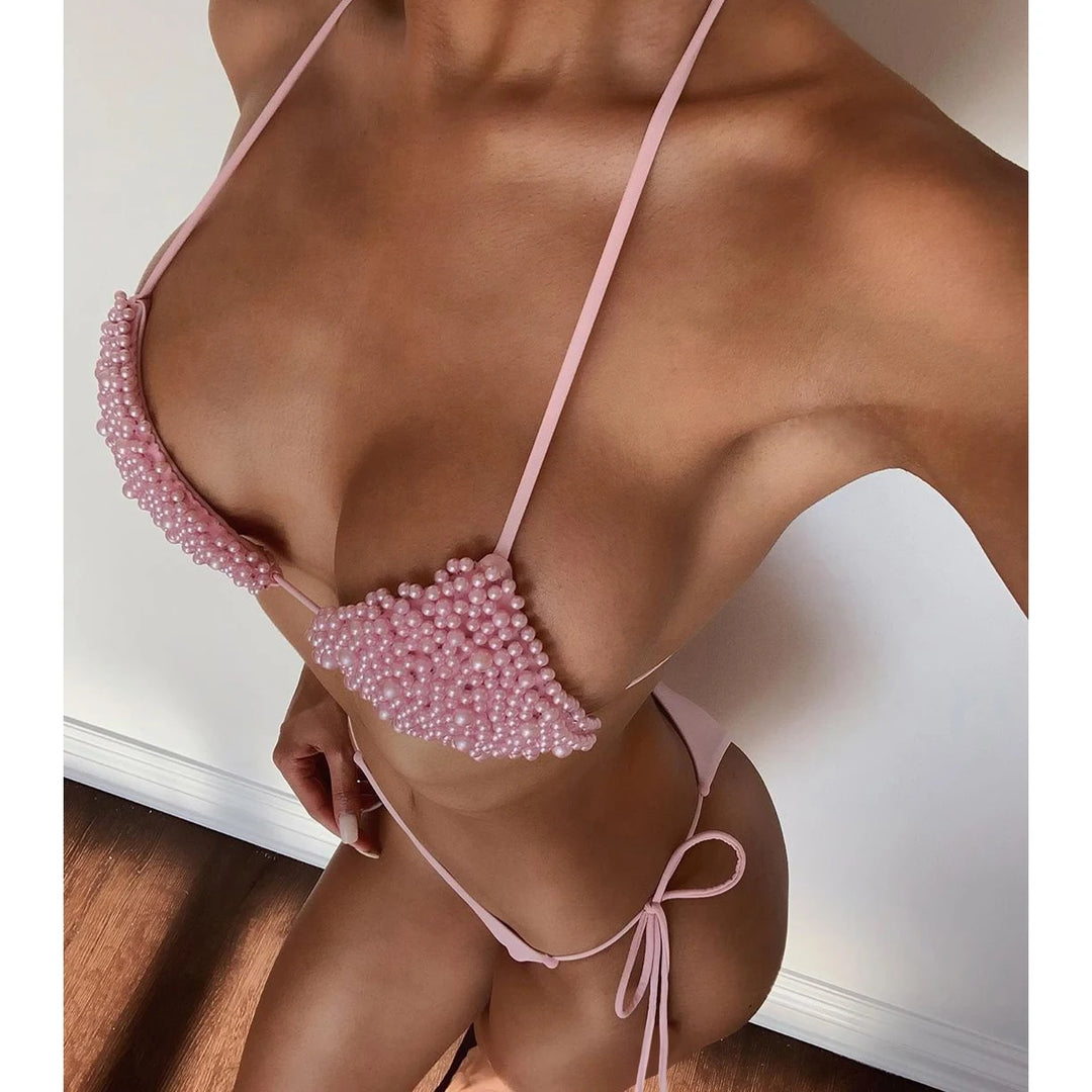 Sequined Sexy Bikini Set - Divawearfashion
