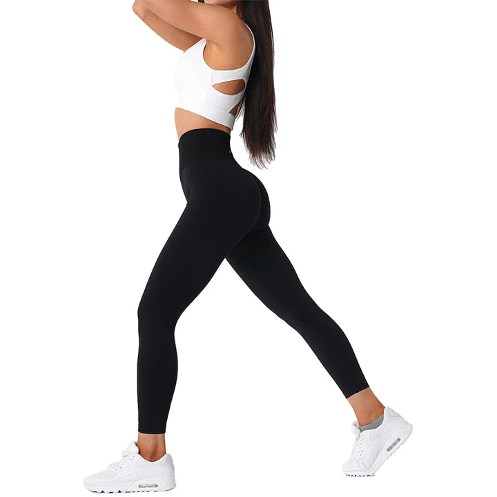 Seamless High Waisted Spandex Leggings - Divawearfashion