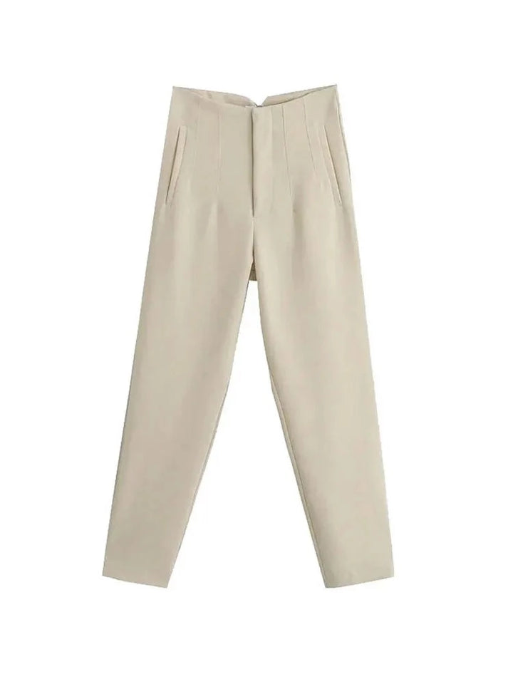 Seamless High Waist Trousers - Divawearfashion