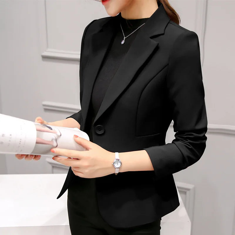 Full Sleeve Work Blazer Available in Six Colors - Divawearfashion