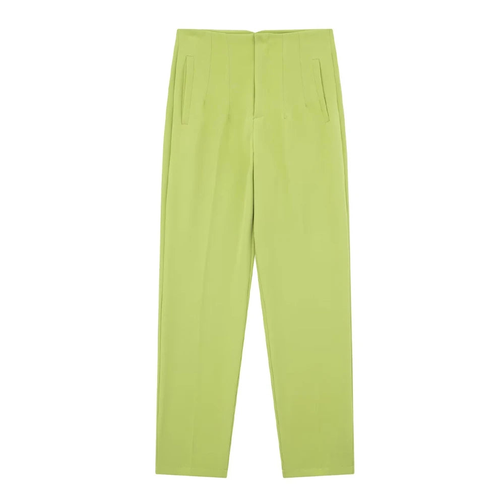 Seamless High Waist Trousers - Divawearfashion